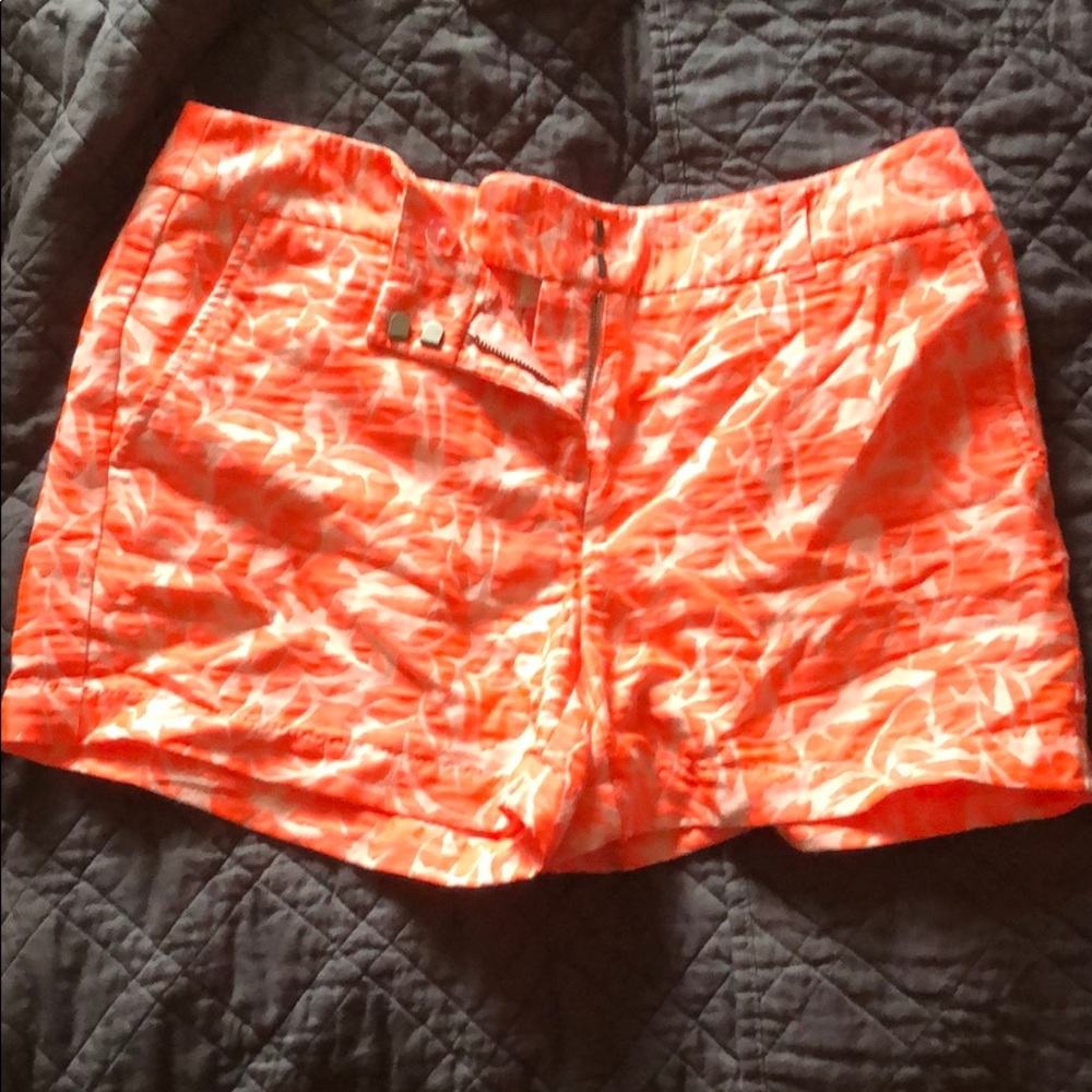 NWOT bright orange leave shorts